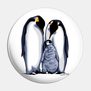 Penguin Family Pin