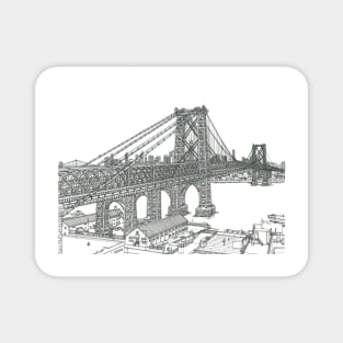 The Williamsburg Bridge Magnet