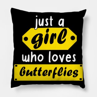 Butterfly girl brimstone women saying Pillow