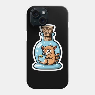 Cute Mouse, Tenrec in a Genie Bottle Phone Case