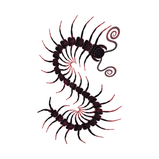 Deep Red Centipede T-Shirt