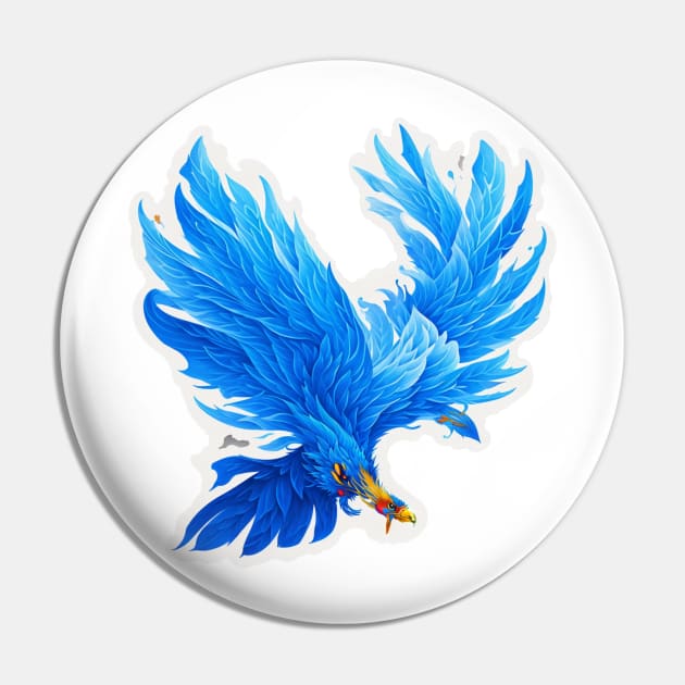 ROYAL BLUE PHOENIX Pin by THE-PHOENIX-ART