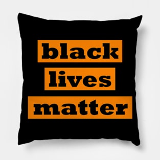 Black Power (Orange) Pillow