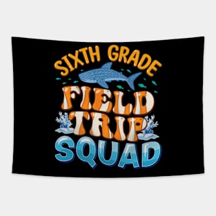 Sixth Grade Aquarium Field Trip Squad Students Teacher Tapestry