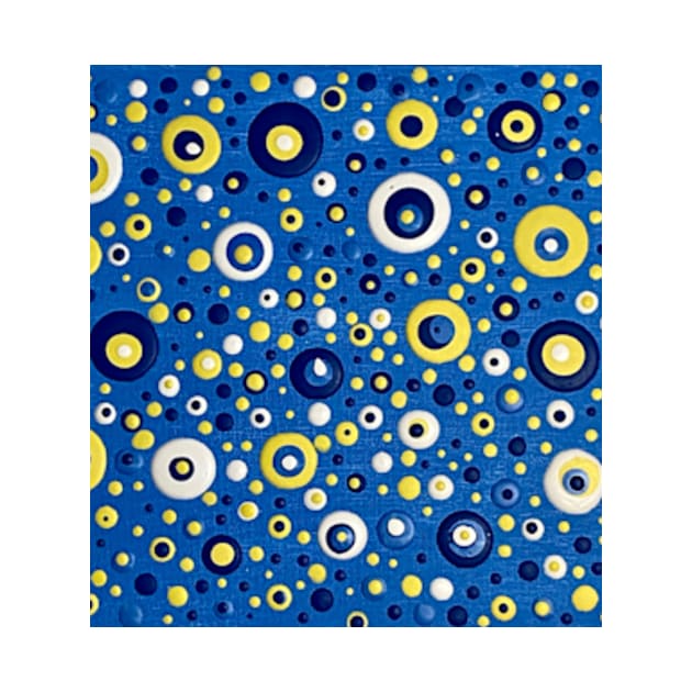 Blue and yellow abstract design by AFarrar design