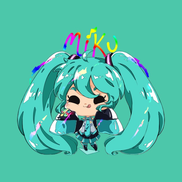 Smol Miku by sarahchibi