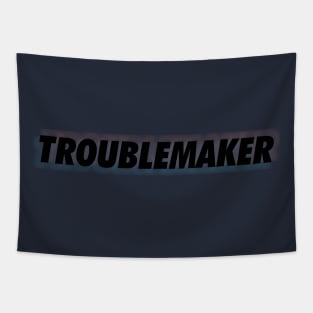 troublemaker black neon outer Tapestry