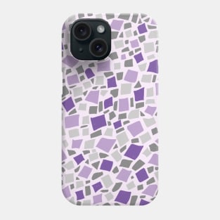 Broken Tiles Mosaic Pattern Light Purple Color Background GC-120-5 Phone Case