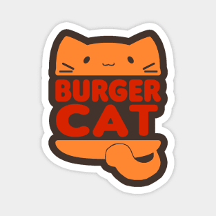 Burger Cat Vintage Magnet