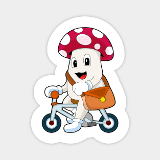 Mushroom Bicycle Purse Magnet