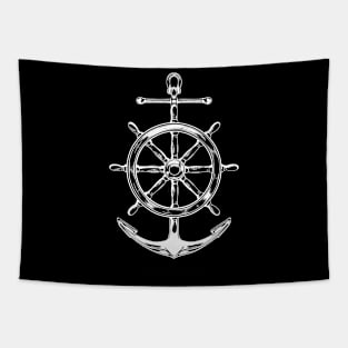 Wheel And Anchor Tapestry