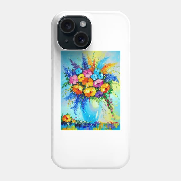 Bouquet of meadow flowers Phone Case by OLHADARCHUKART