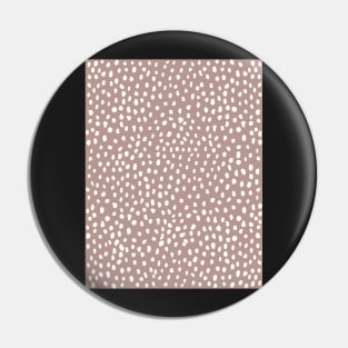 Mauve Dalmatian Print Mask Pin