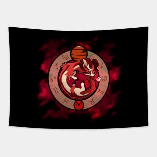 Zodiac Dragons: Aries Tapestry