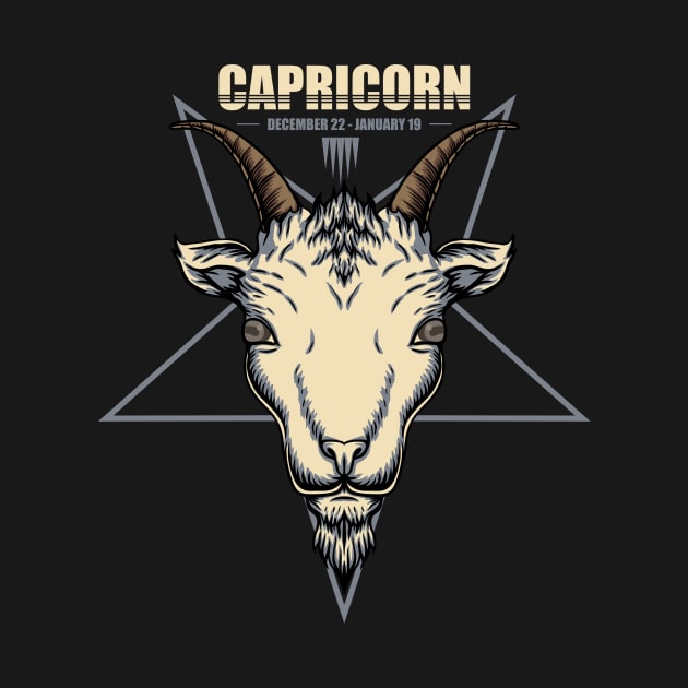 Capricorn Zodiac Astrology Sign by Utopia Shop