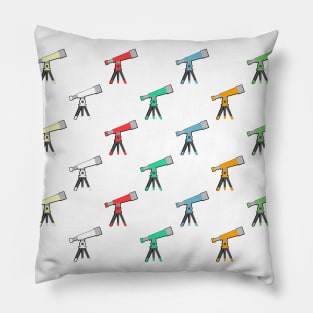 Colorful Telescope Pattern Pillow