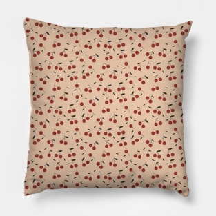 Vintage Cherries Pattern Pillow