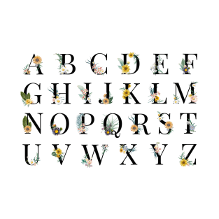 Alphabet flower T-Shirt