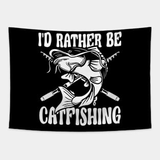 I'd Rather be Catfishing Tapestry