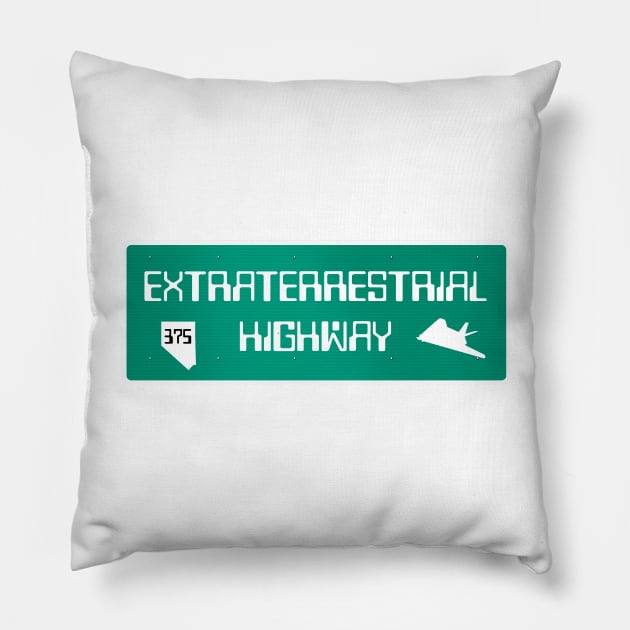 Extraterrestrial Highway Pillow by nickemporium1