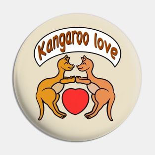 Cute kangaroo love Pin