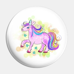 magical pink unicorn Pin