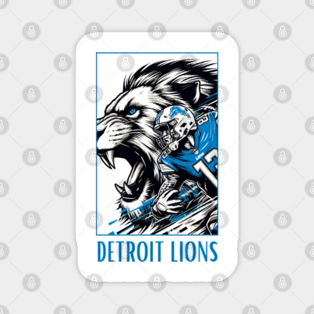 Detroit Lions Art Magnet by StyleTops