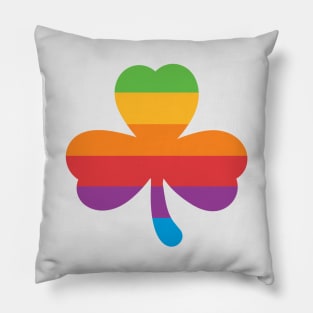 Irish shamrock as the Apple logo Pillow