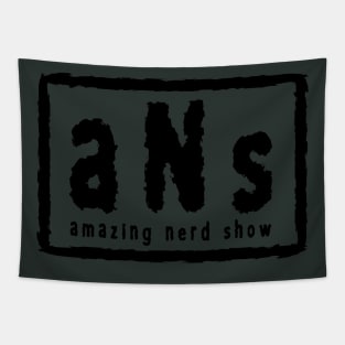 The Amazing Nerd Show ANS Black Logo T-Shirt Tapestry