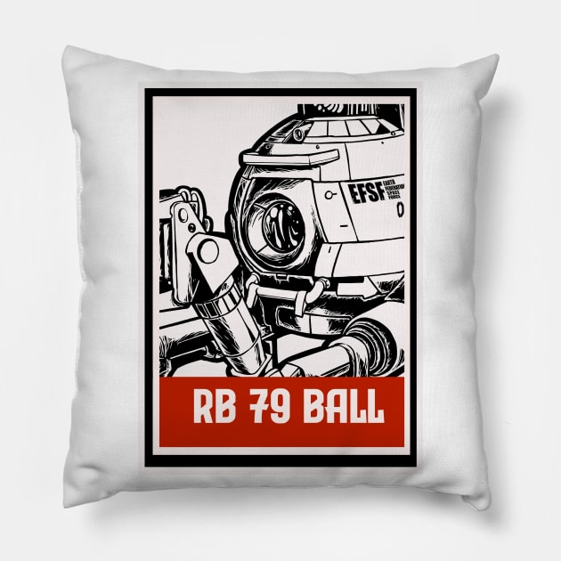 rb 79 ball Pillow by kimikodesign