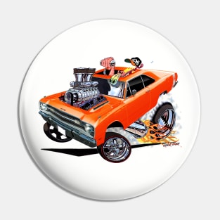 BULLS EYE 1969 Dart GT Orange Pin