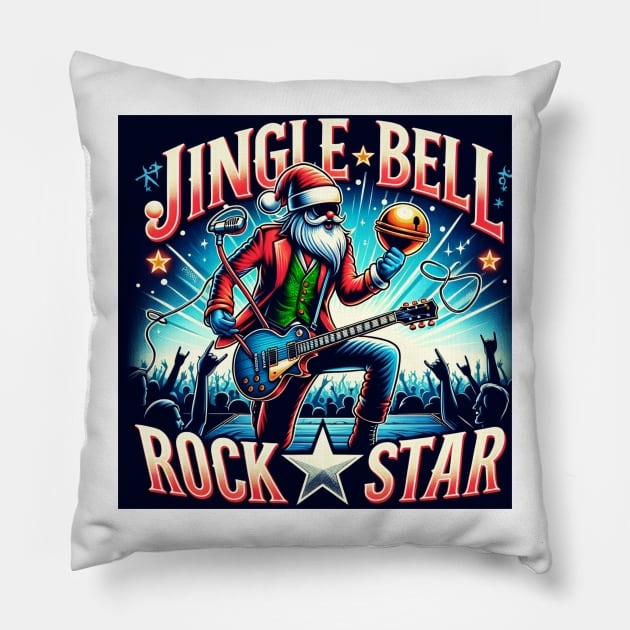 Jingle Bell Rock Star Pillow by St01k@