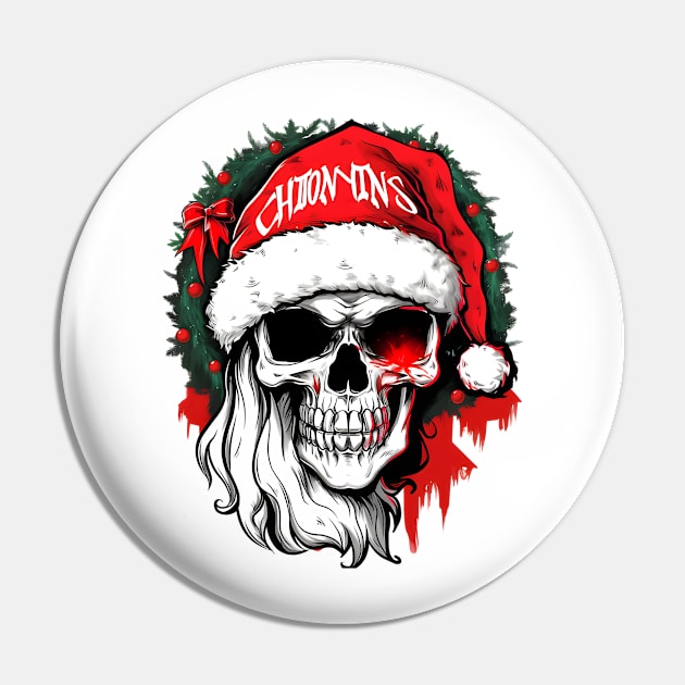 Christmas Celebration with a Skull Twist Pin by ragil_studio