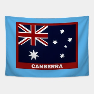 Canberra City in Australian Flag Tapestry