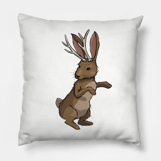 Jerry Jakalope Pillow by Studio Lockhart