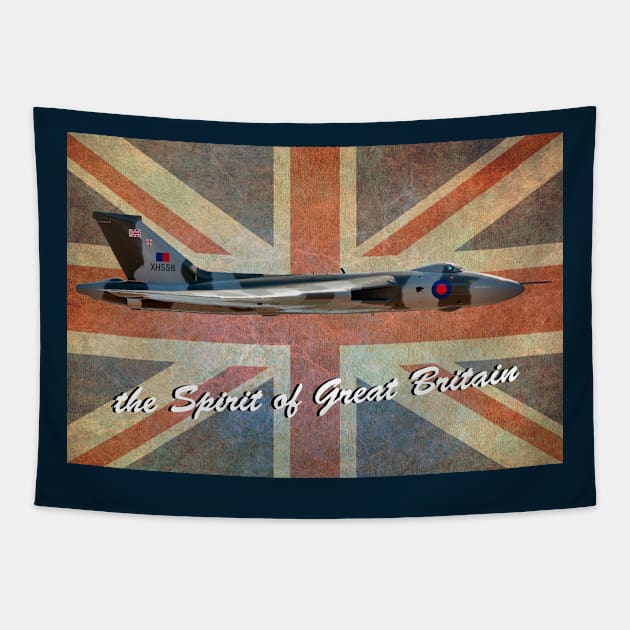 The Spirit of Great Britain and the Union Jack Tapestry by SteveHClark