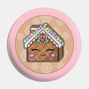 Happy Gingerbread House Pin