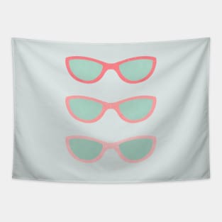 Pink sunglasses Tapestry