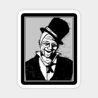 Gothic Sketch Portrait of Grock the King of Clowns Magnet