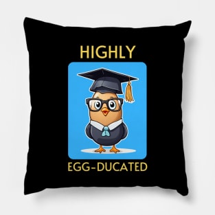 Highly Egg-Ducated | Student Pun Pillow