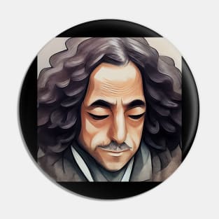 Baruch Spinoza | Anime Style | Portrait Pin