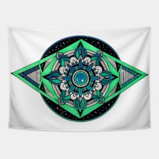 Teal Portal Tapestry