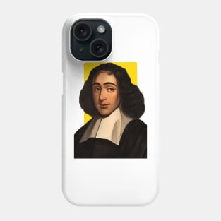 Enlightenment philosopher Baruch Spinoza illustration Phone Case