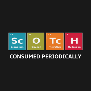 Scotch Whiskey Periodic Table of Elements T-Shirt