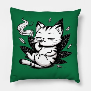 High Cat Smoking Weed dope Pillow