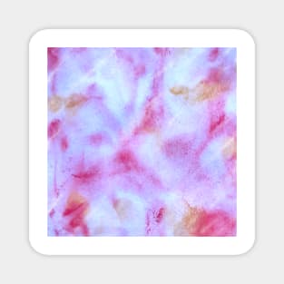 Pink red watercolor handpainted art Magnet