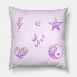 Y2k Inspired Cute Symbols Pillow