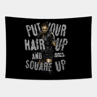 Sonya Deville Hair Up Square Up Tapestry