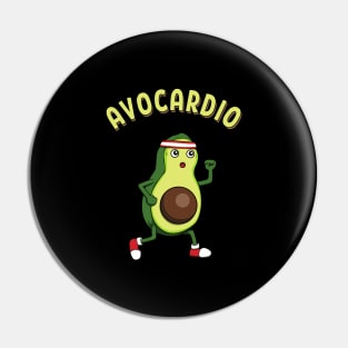 Avocardio Running Avocado Athlete Fitness Pin