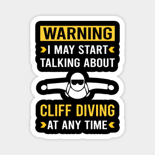 Warning Cliff Diving Magnet